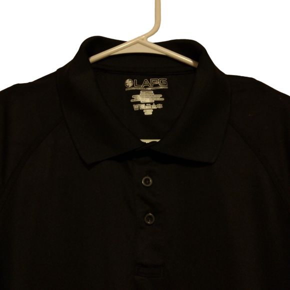 LAPG polo shirt mens L Large black operator tactical performance polo PPS2011 - Picture 2 of 8
